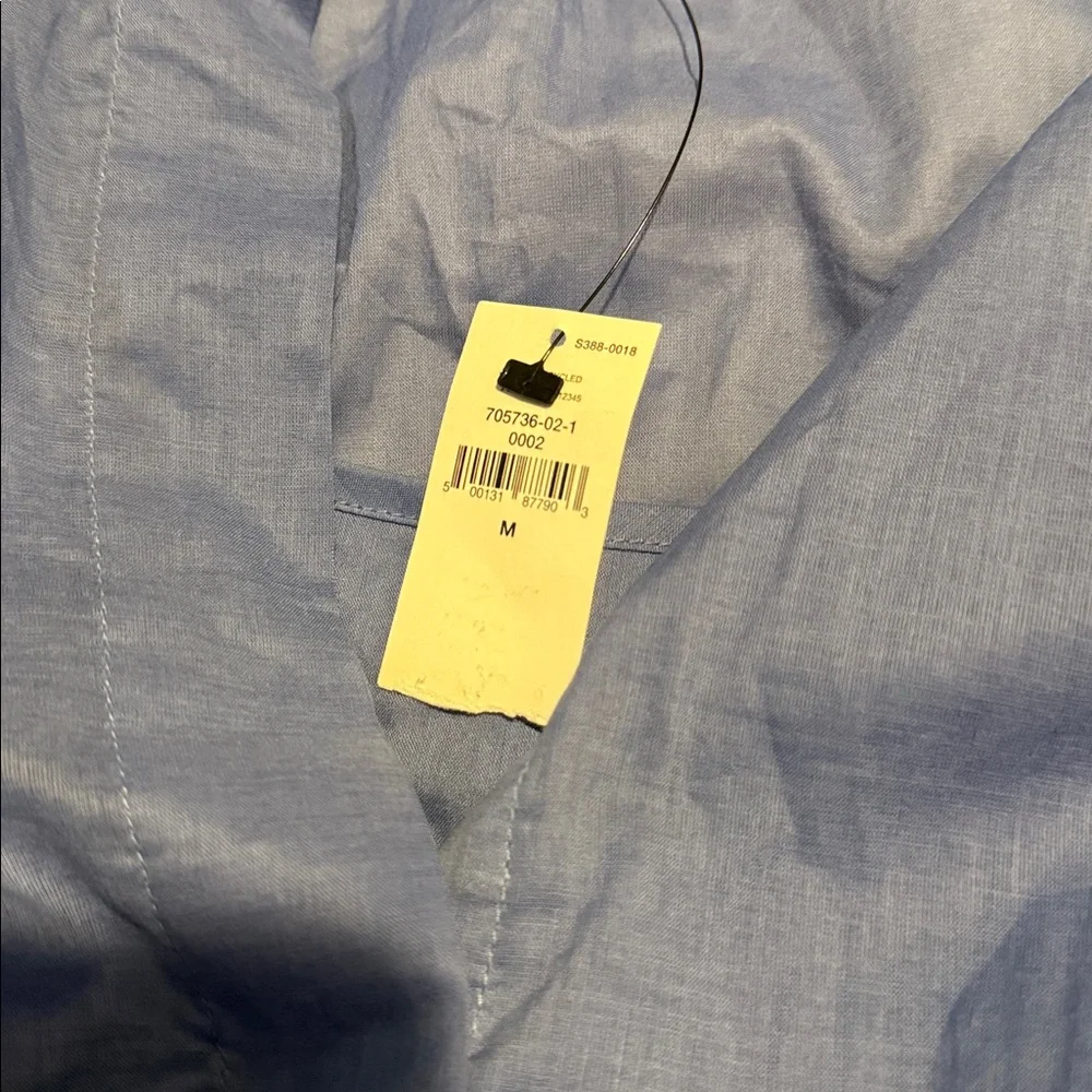 Banana Republic Cotton Shirt Dress Classic Long Sleeve Lightweight Dress Med NWT - Picture 8 of 10